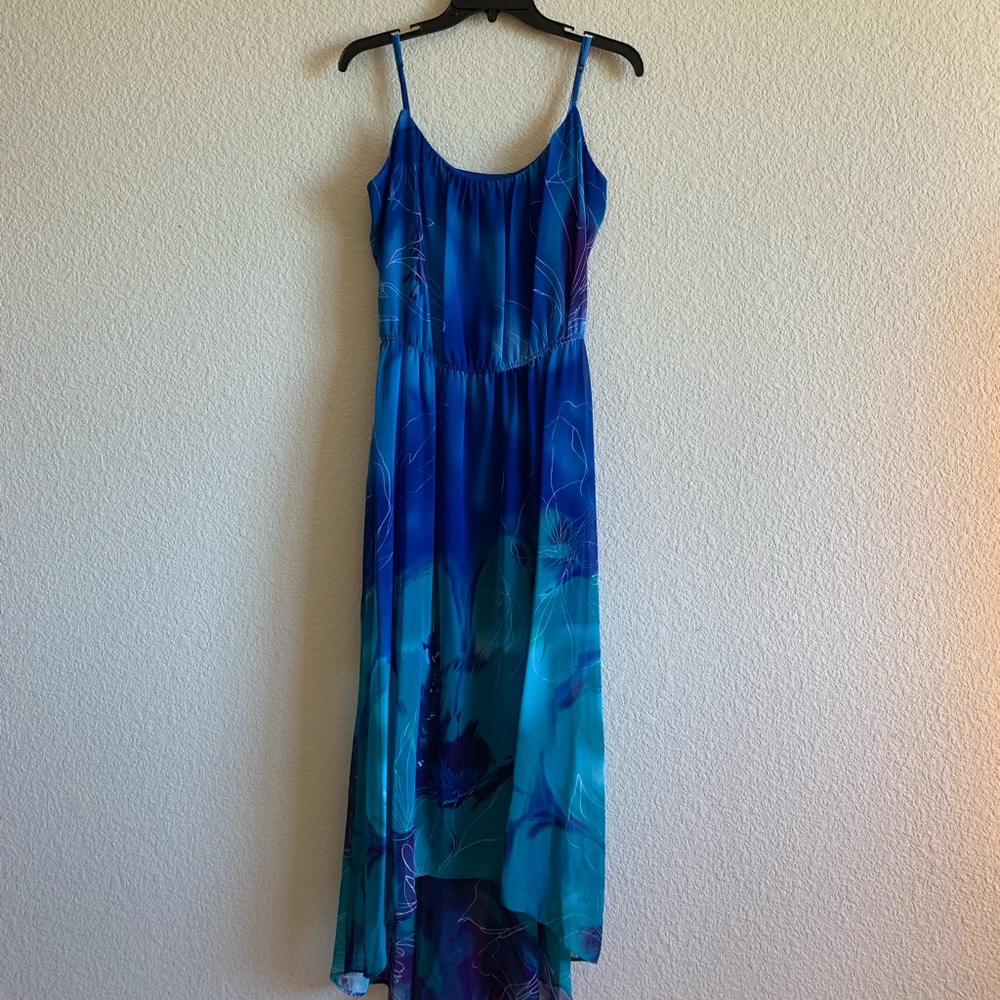Blue Midi maxi opaque dress size 11/12